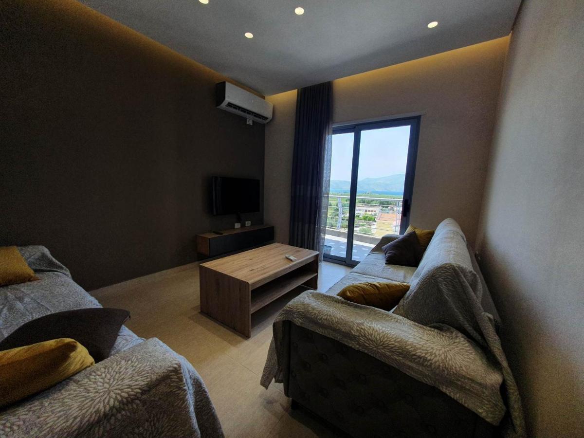 Mountain Meets Sea-Spectacular View In Orikum Apartment エクステリア 写真